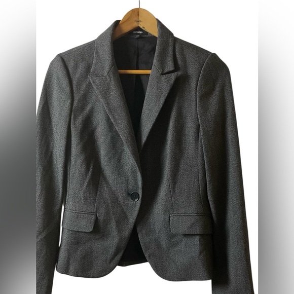 Express Charcoal Blazer for Women - Picture 2 of 9